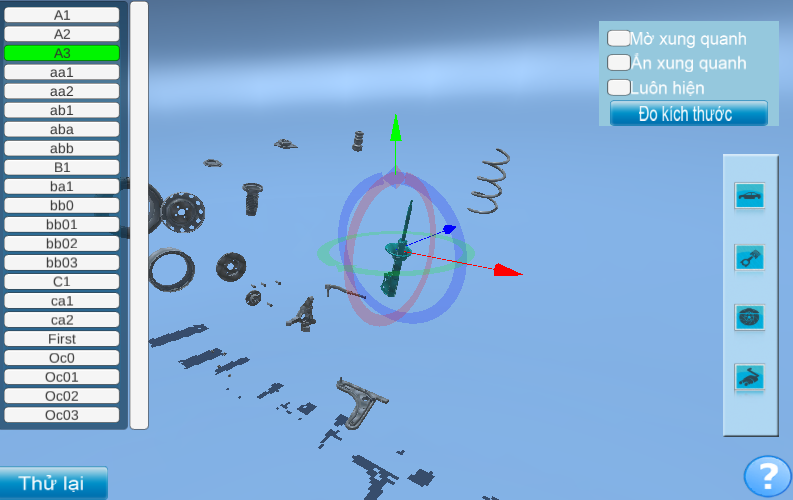 Game Mô Phỏng Lắp Ráp Động Cơ Trên Unity 3D Trên Nền Web Gl